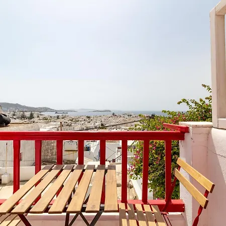 Elenitas Town House With Balcony And Sea View 아파트 Mykonos Town